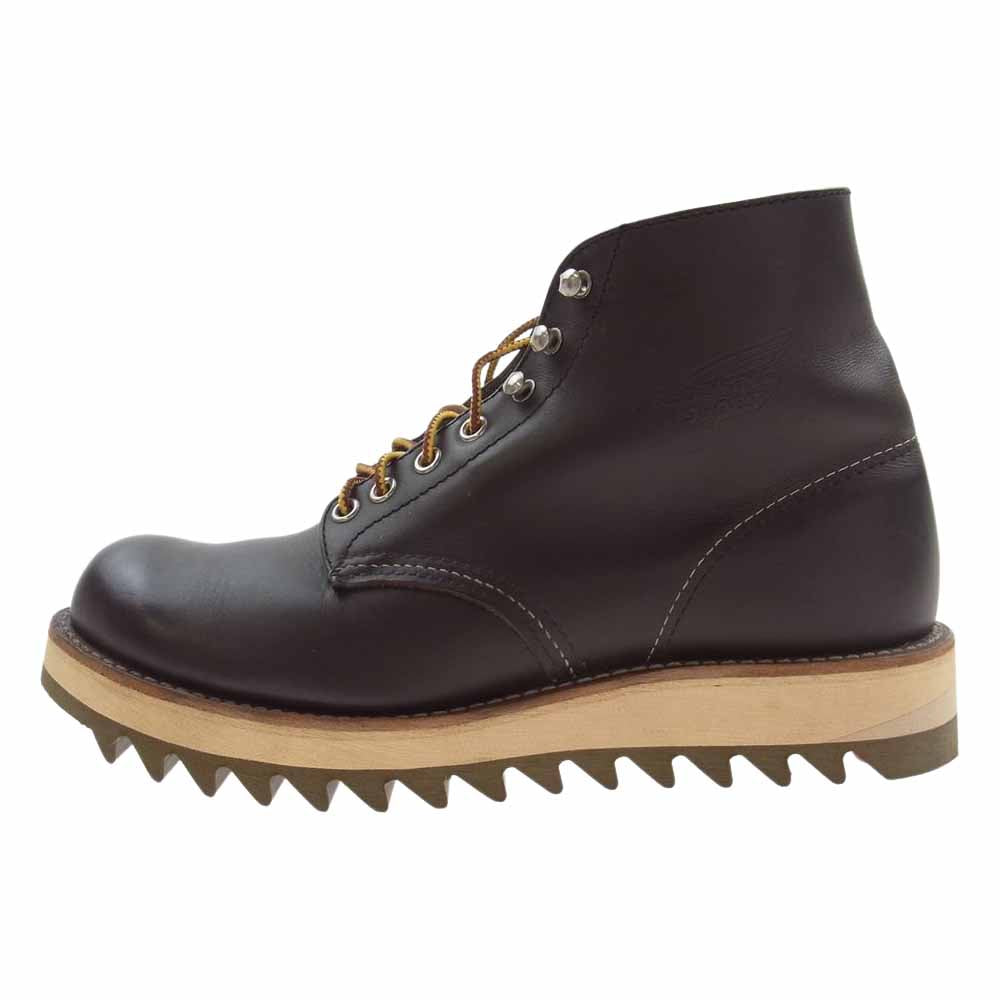 RED WING レッドウィング 8132 ガラス レザー 羽根タグ ROUND TOE BOOT アイリッシュ セッター クラシック ラウンド トゥ ブーツ ブラウン系 US 8 1/2【中古】