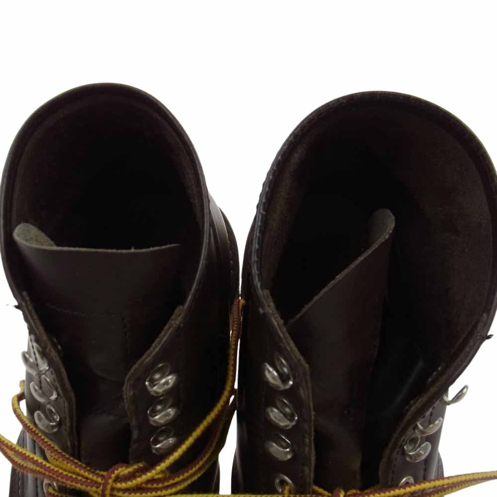 RED WING レッドウィング 8132 ガラス レザー 羽根タグ ROUND TOE BOOT アイリッシュ セッター クラシック ラウンド トゥ ブーツ ブラウン系 US 8 1/2【中古】