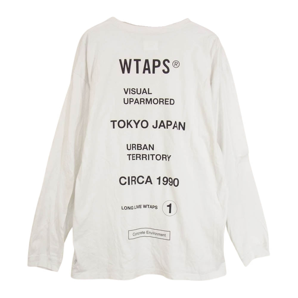 WTAPS ダブルタップス 20SS 201ATDT-LT02S CIRCA L/S TEE カットソー ホワイト系 4【中古】