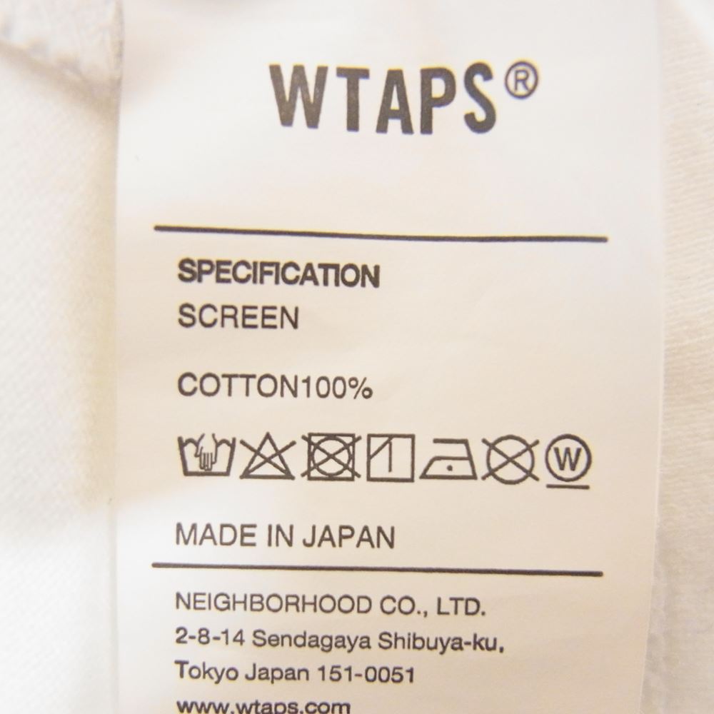 WTAPS ダブルタップス 20SS 201ATDT-LT02S CIRCA L/S TEE カットソー ホワイト系 4【中古】