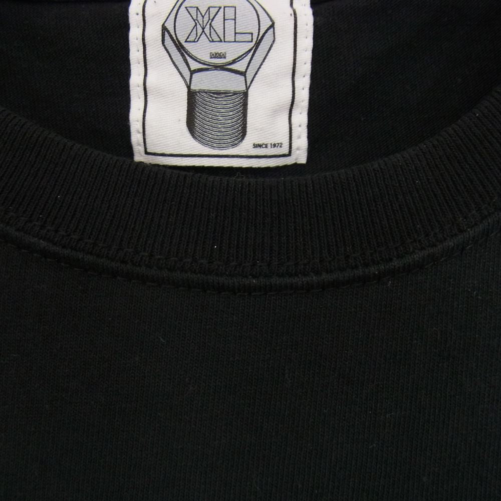 エムアンドエム カスタムパフォーマンス プリント ロングスリーブ Tシャツ カットソー ブラック系 XL【中古】