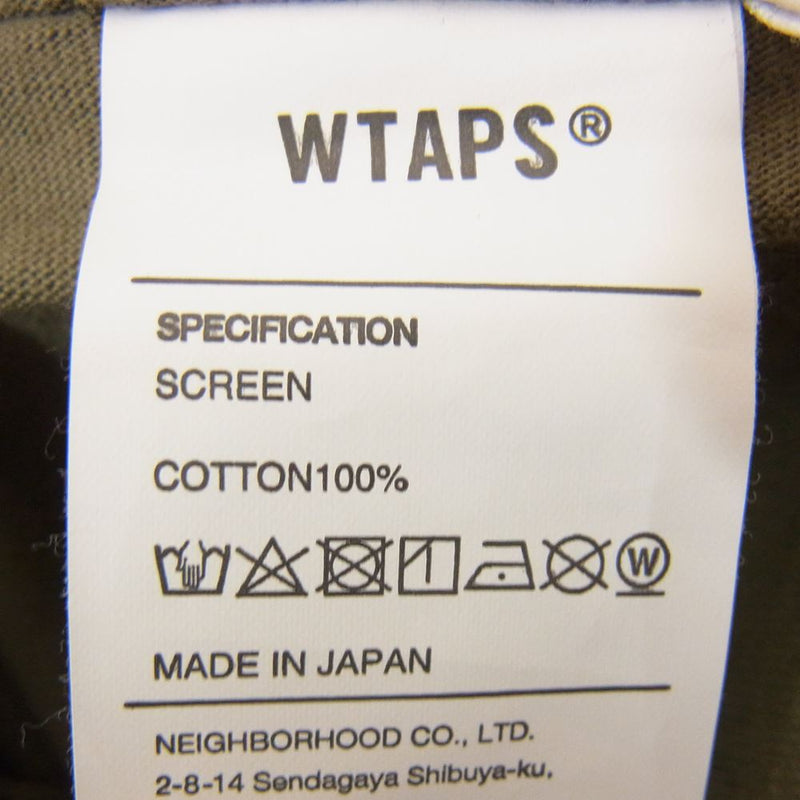 WTAPS ダブルタップス 21SS 211PCDT-ST09S OG SS TEE Tシャツ カーキ系 4【中古】
