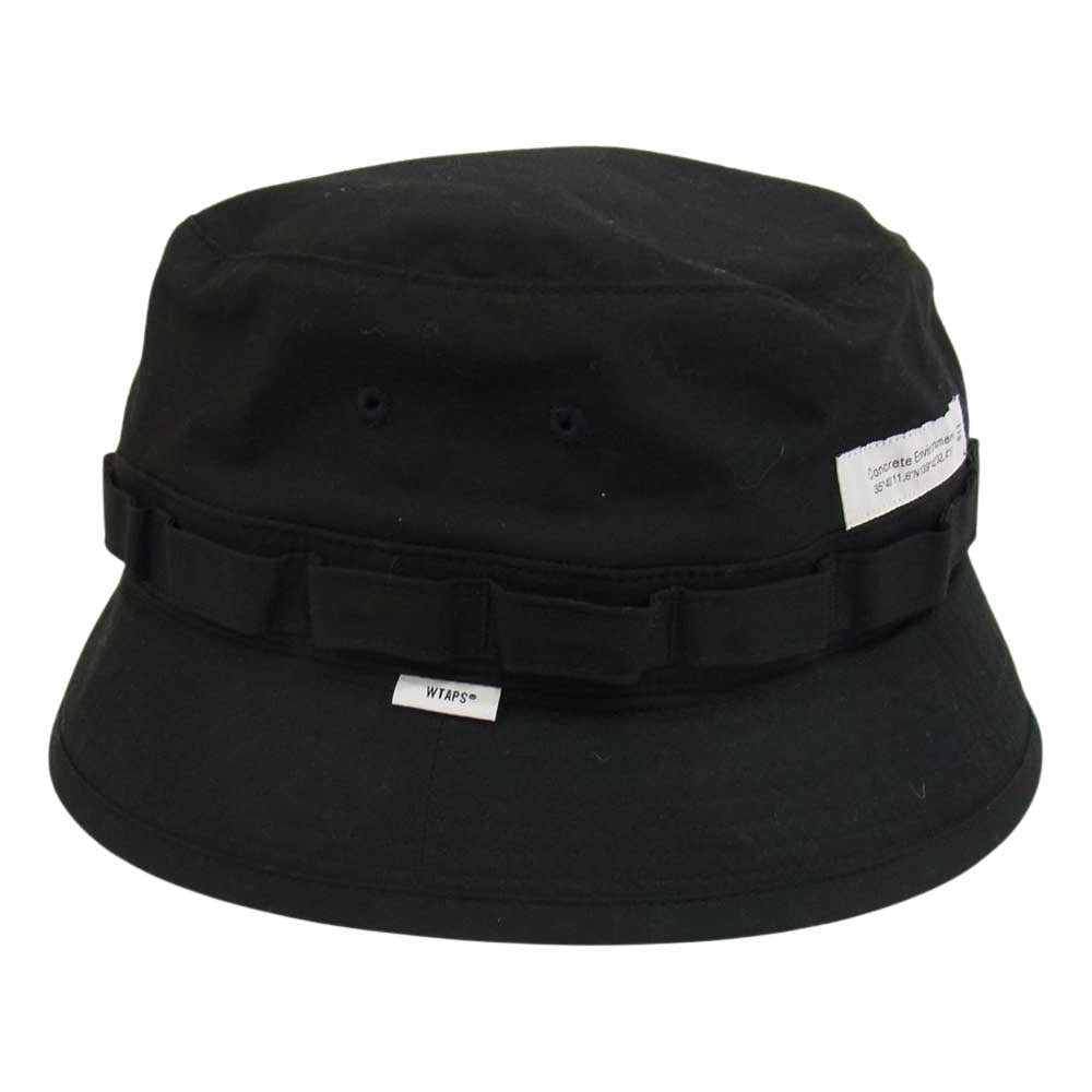 WTAPS ダブルタップス 21SS 211HCDT-HT16 JUNGLE HAT COTTON.WEATHER ジャングル ハット ブラック系 03【中古】