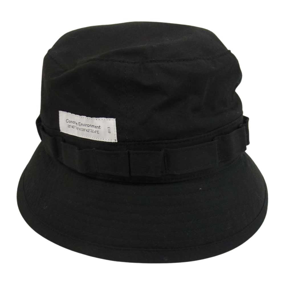 WTAPS ダブルタップス 21SS 211HCDT-HT16 JUNGLE HAT COTTON.WEATHER ジャングル ハット ブラック系 03【中古】