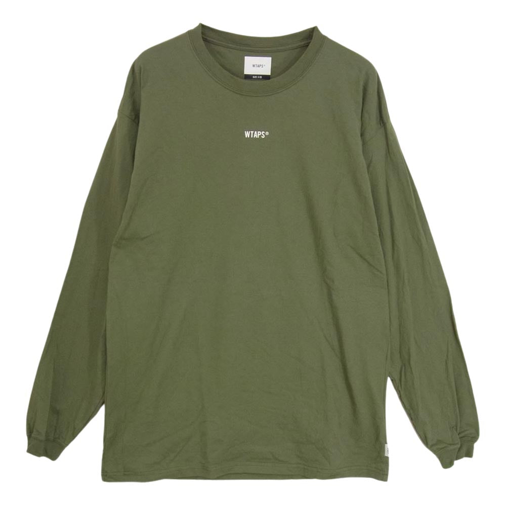 WTAPS ダブルタップス 21AW 212PCDT-LT02S CROSSBONES / SCREEN LS TEE クロスボーン カットソー カーキ系 3【中古】