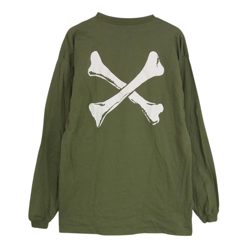 WTAPS ダブルタップス 21AW 212PCDT-LT02S CROSSBONES / SCREEN LS TEE クロスボーン カットソー カーキ系 3【中古】