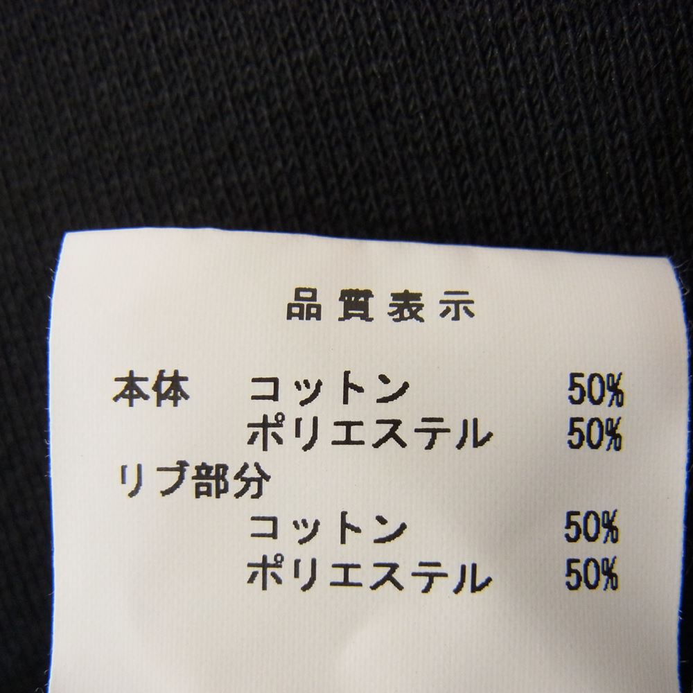 DESCENDANT ディセンダント 21AW TEAM CREW NECK SWEATSHIRT ロゴ スウェット ブラック系 3【中古】