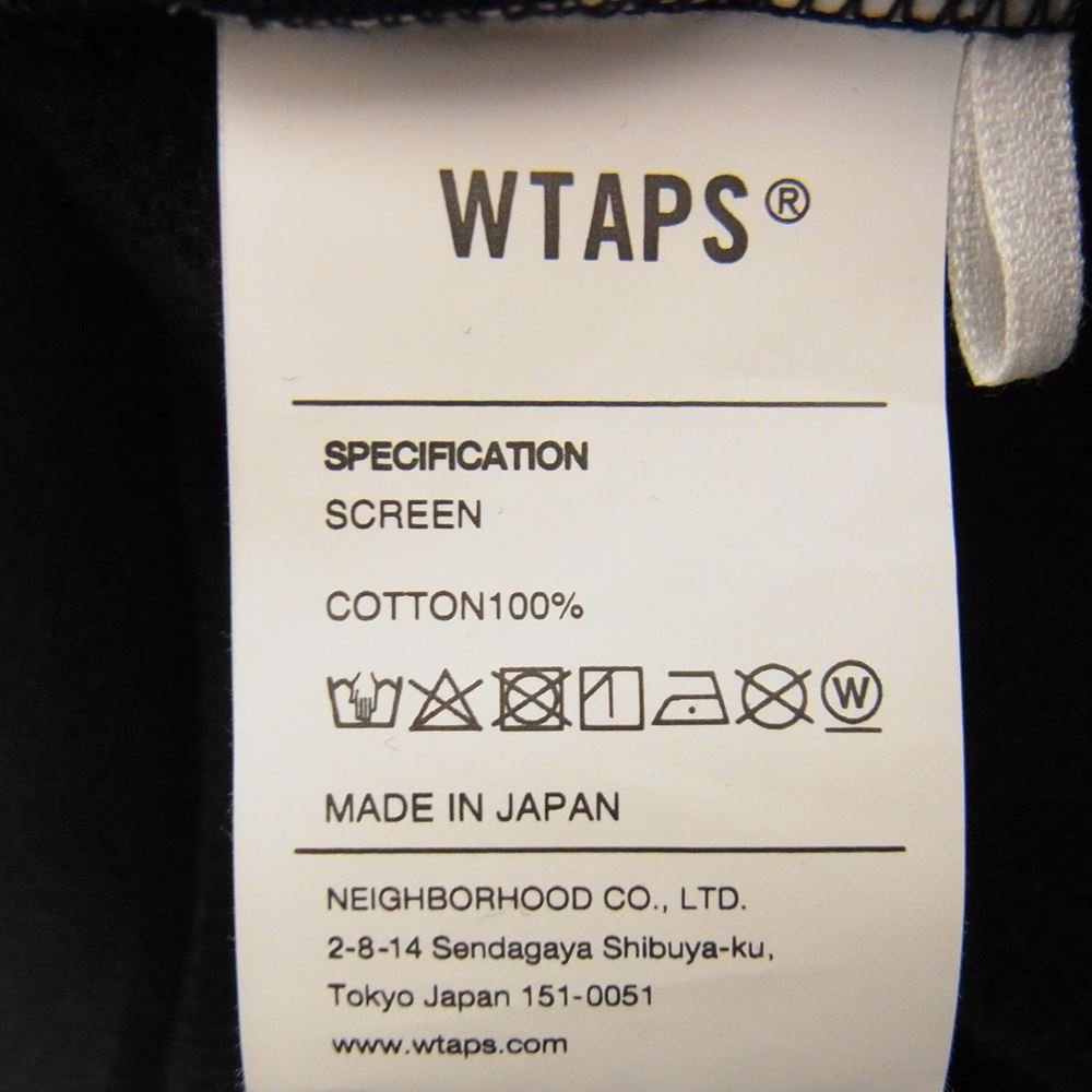 WTAPS ダブルタップス 21AW Urban Territory Hoodie プリント プルオーバー パーカー ブラック系 4【中古】