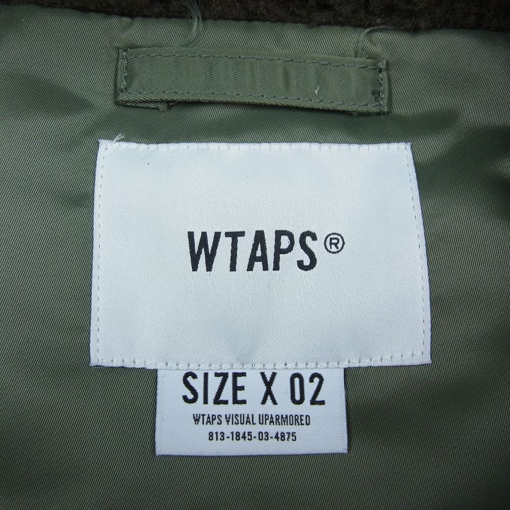 WTAPS ダブルタップス 20AW 202WVDT-JKM07 BLITZZ JACKET ナイロン ミリタリー ボア ブリッツ ジャケット カーキ系 2【中古】