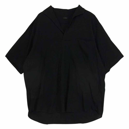 COMOLI コモリ 22SS V01-02017 ベタシャン スキッパー 半袖 シャツ ブラック系 3【中古】
