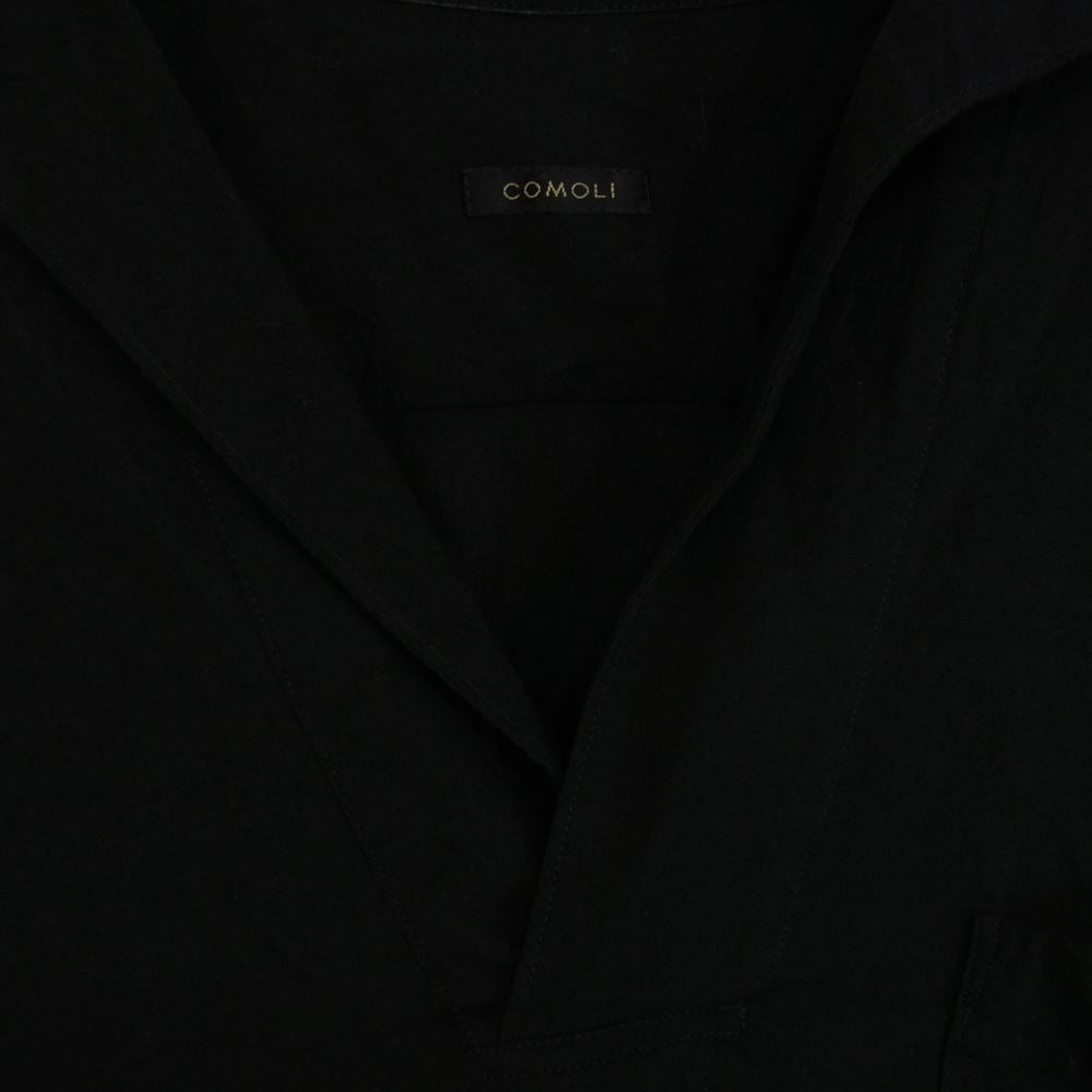COMOLI コモリ 22SS V01-02017 ベタシャン スキッパー 半袖 シャツ