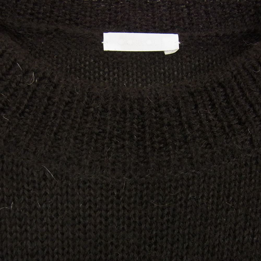 COMOLI コモリ 21AW U03-06001 ブラックアルパカ クルーネック ニット ブラック系 サイズ表記無【中古】