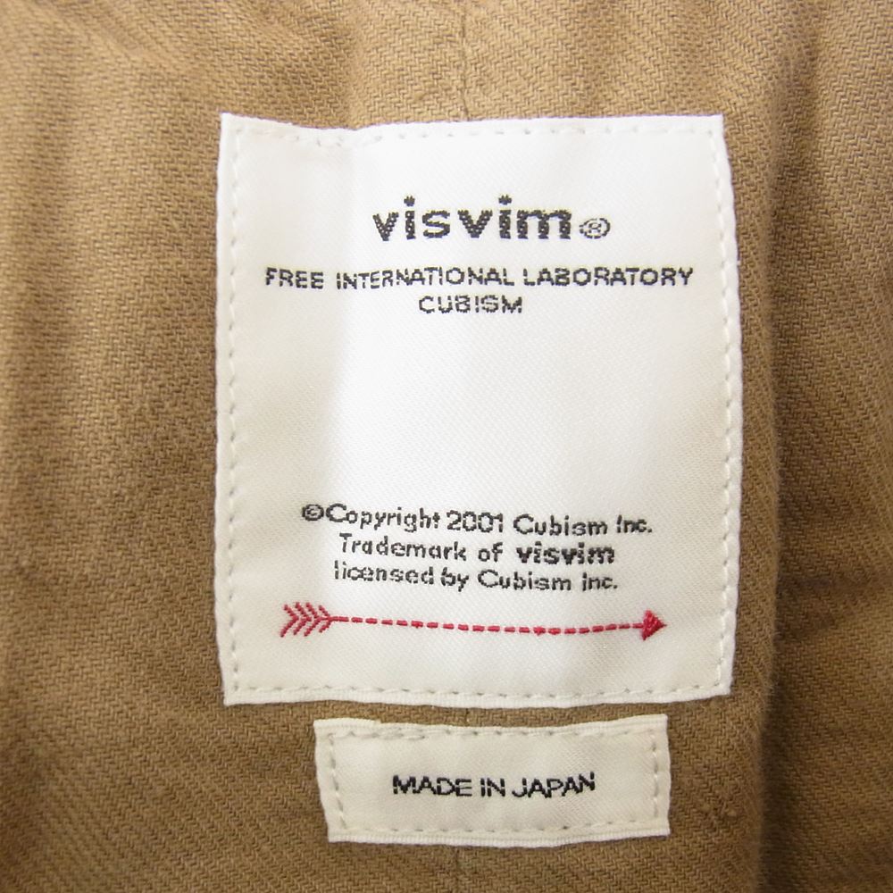 VISVIM ビズビム 0122105008004 22SS CHINO PANTS HW TAPER DMGD ダメージ加工 シンチバック チノ パンツ ブラウン系 2【中古】