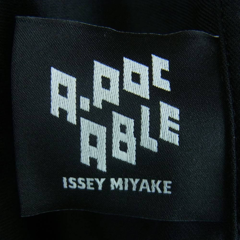 ISSEY MIYAKE イッセイミヤケ AT23FJ004 A-POC ABLE TYPE-F 003 フレーム切替 バンドカラー 長袖 シャツ グレー系 ブラック系 3【美品】【中古】