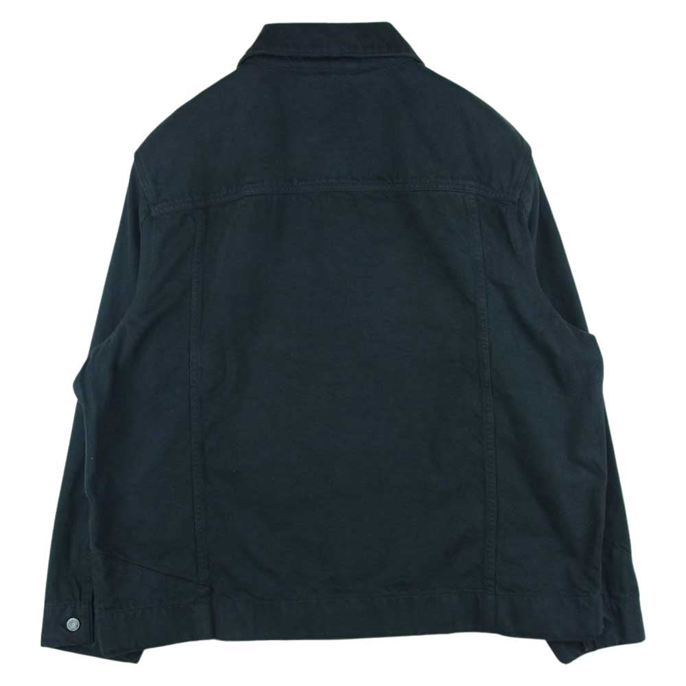 オブジェクツ フォー ライフ 22AW 001-201-02-M ロゴプリント 立体 パネル切替 デニム ジャケット ダークネイビー系 サイズ表記なし【中古】