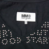 MAISON MARGIELA メゾンマルジェラ MM6 エムエムシックス 22AW S62GD0134 S23588 Vネック スタッズ エイズ カットソー 長袖 Tシャツ ブラック系 XXL【美品】【中古】
