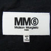 MAISON MARGIELA メゾンマルジェラ MM6 エムエムシックス 22AW S62GD0134 S23588 Vネック スタッズ エイズ カットソー 長袖 Tシャツ ブラック系 XXL【美品】【中古】