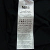 MAISON MARGIELA メゾンマルジェラ MM6 エムエムシックス 22AW S62GD0134 S23588 Vネック スタッズ エイズ カットソー 長袖 Tシャツ ブラック系 XXL【美品】【中古】