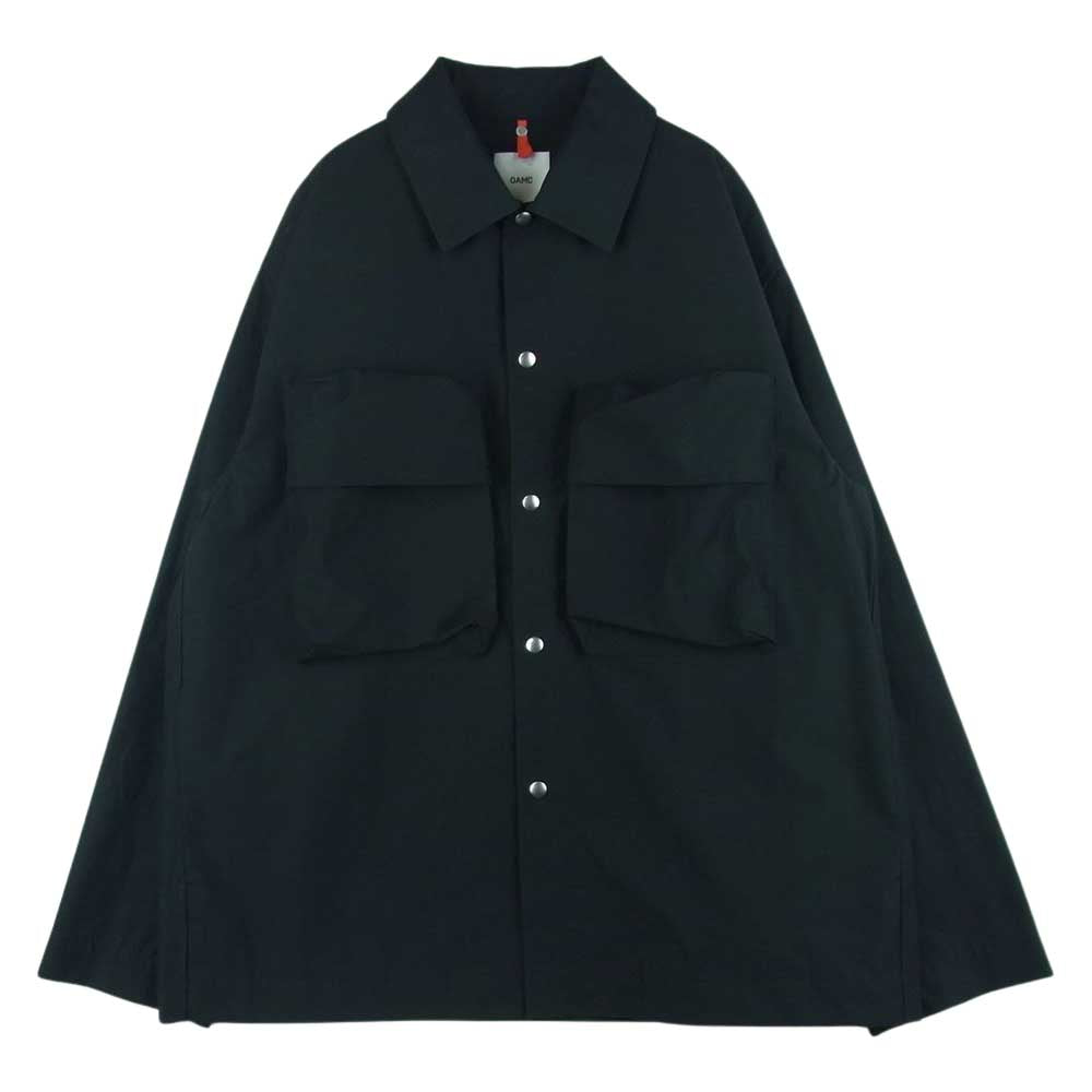 オーエーエムシー 22SS PUFF BLOUSON オーバーサイズ 長袖 シャツ ブルゾン ジャケット ブラック系 S【美品】【中古】