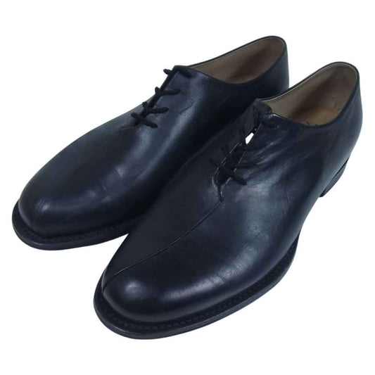 Yohji Yamamoto ヨウジヤマモト CHEREVICHKIOTVICHKI シェレヴィッキオヴィッキ ASYMMETRIC FRONT C アシンメトリー フロント レザー シューズ ブラック系 42【中古】