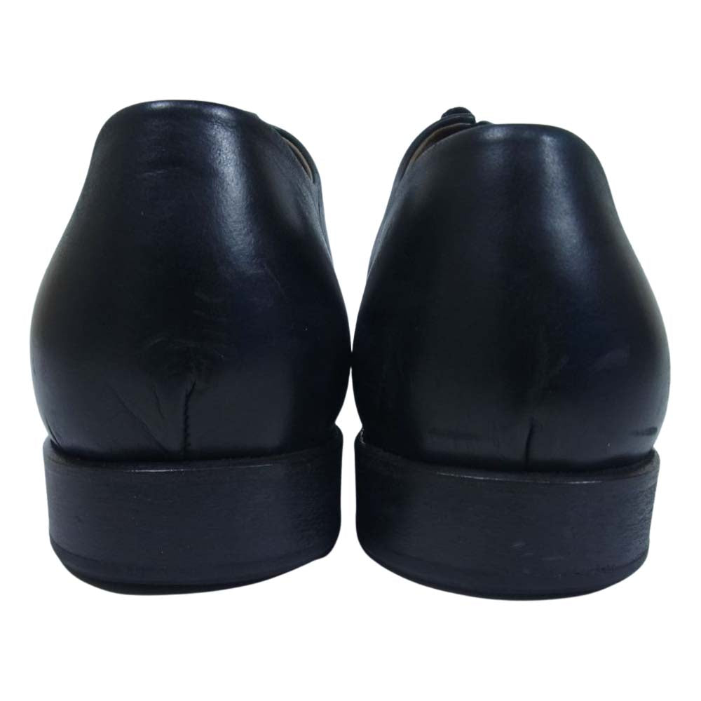 Yohji Yamamoto ヨウジヤマモト CHEREVICHKIOTVICHKI シェレヴィッキオヴィッキ ASYMMETRIC FRONT C アシンメトリー フロント レザー シューズ ブラック系 42【中古】