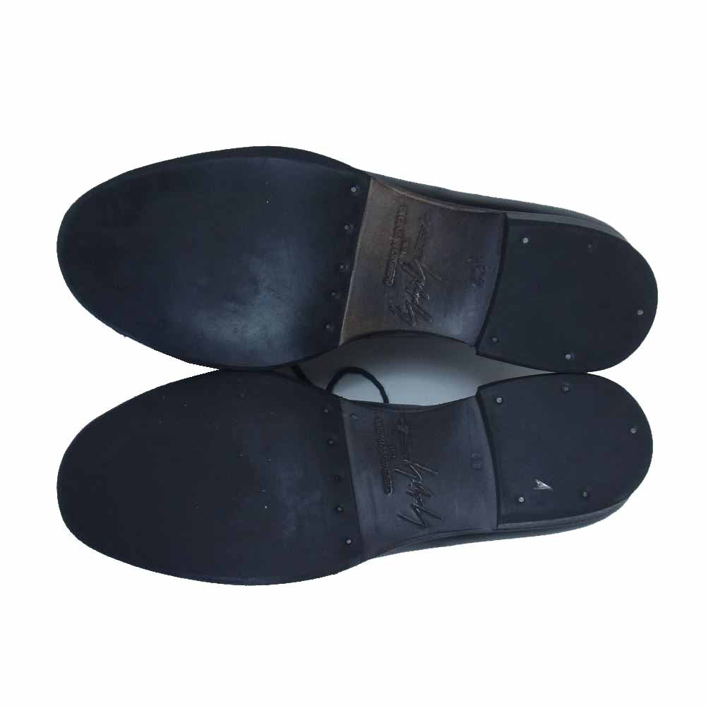 Yohji Yamamoto ヨウジヤマモト CHEREVICHKIOTVICHKI シェレヴィッキオヴィッキ ASYMMETRIC FRONT C アシンメトリー フロント レザー シューズ ブラック系 42【中古】