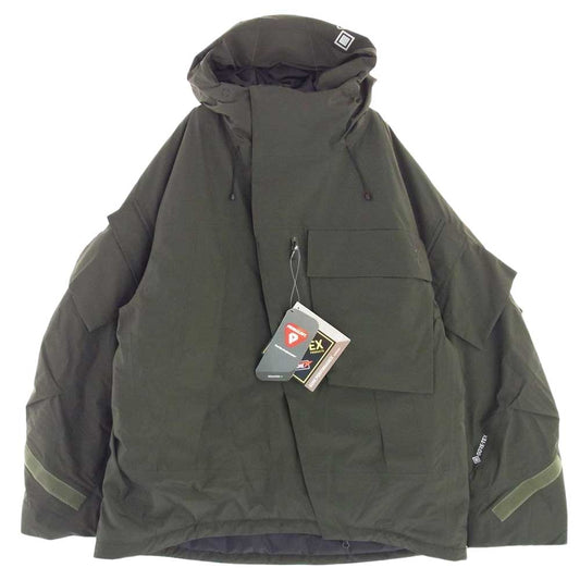 ディーベック ALMOSTBLACK オールモストブラック 22AW VF-20800129 GORE-TEX 2L SHELL ゴアテックス 2レイヤー プリマロフトシェル 中綿 ジャケット モスグリーン系 3【美品】【中古】