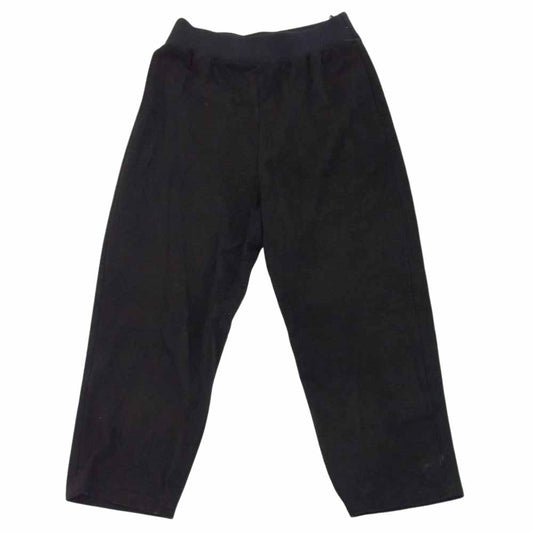 PORTER CLASSIC ポータークラシック 22AW PC-017-1966 LEATHER SUEDE PANTS ENTREFINO エントロフィーノ シープ スエード レザー ワイド トラウザー イージー パンツ ブラック系 3【中古】