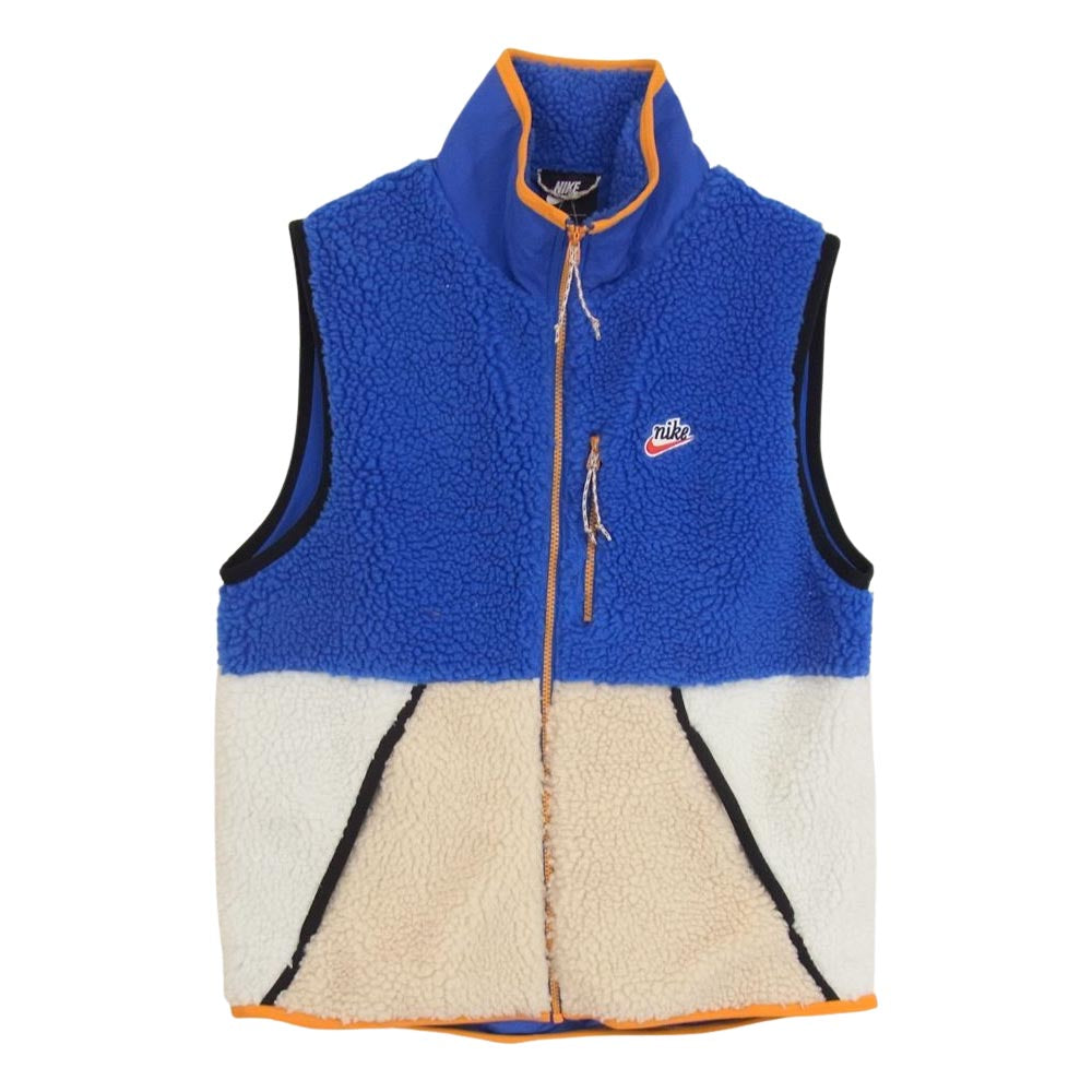NIKE ナイキ 19AW CD3143-480 AS M NSW HE VEST ゲームロイヤル デザートサンド セイル フリース ベスト ブルー系 M【中古】