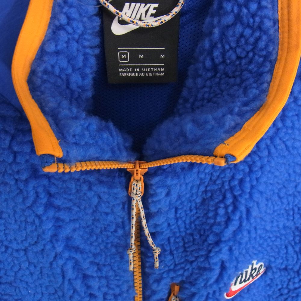 NIKE ナイキ 19AW CD3143-480 AS M NSW HE VEST ゲームロイヤル デザートサンド セイル フリース ベスト ブルー系 M【中古】