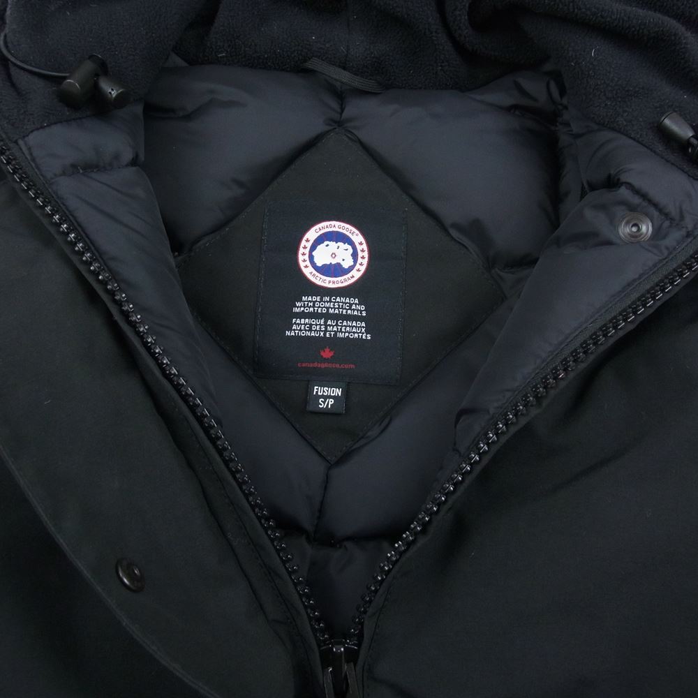 CANADA GOOSE カナダグース 3037LA 国内正規品 サザビーリーグ VICTORIA PARKA FUSION FIT ヴィクトリア パーカー ダウンジャケット ブラック系 S【中古】