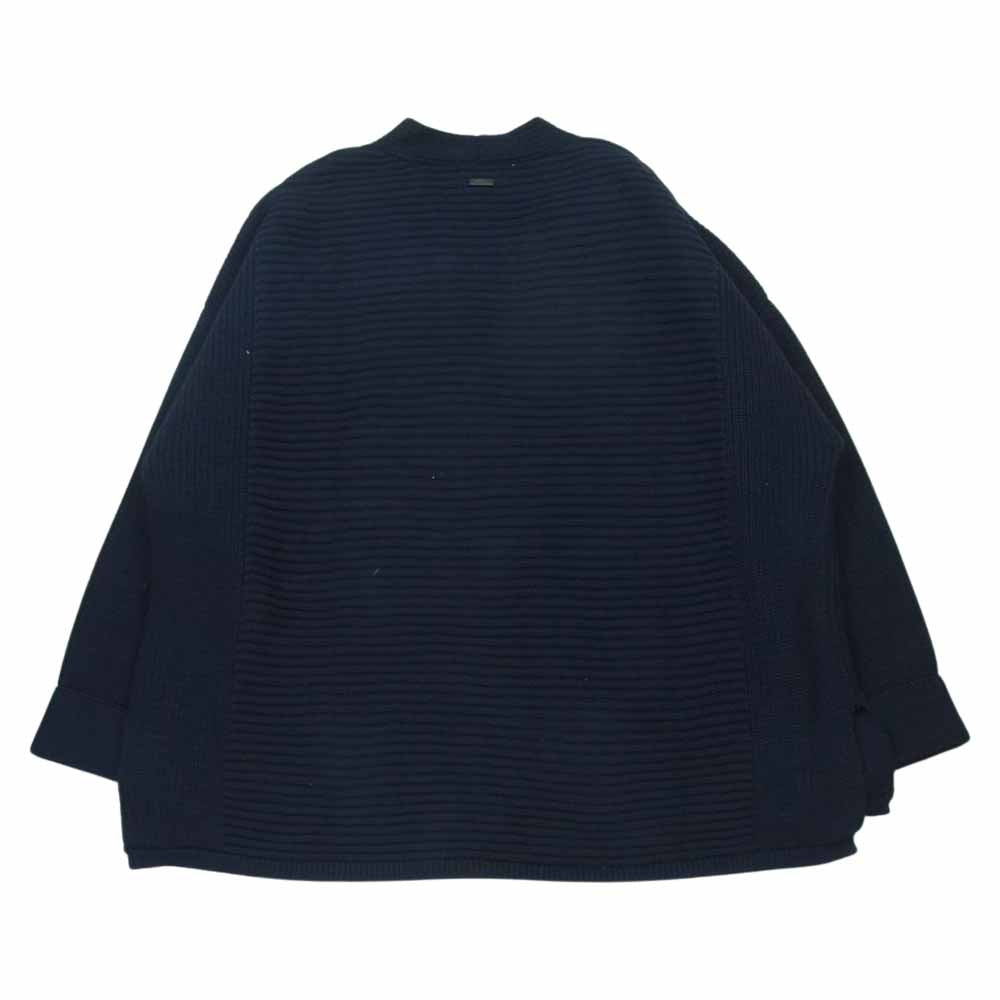 Barbour バブアー STITCH GUERNSEY CARDIGAN ガンジー カーディガン コットン ニット ダークネイビー系 L【中古】