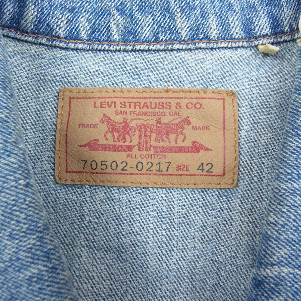 Levi's リーバイス PC9-85206-0000 LVC ORANGE TAB TYPE II トラッカー デニム ジャケット インディゴブルー系 42【中古】