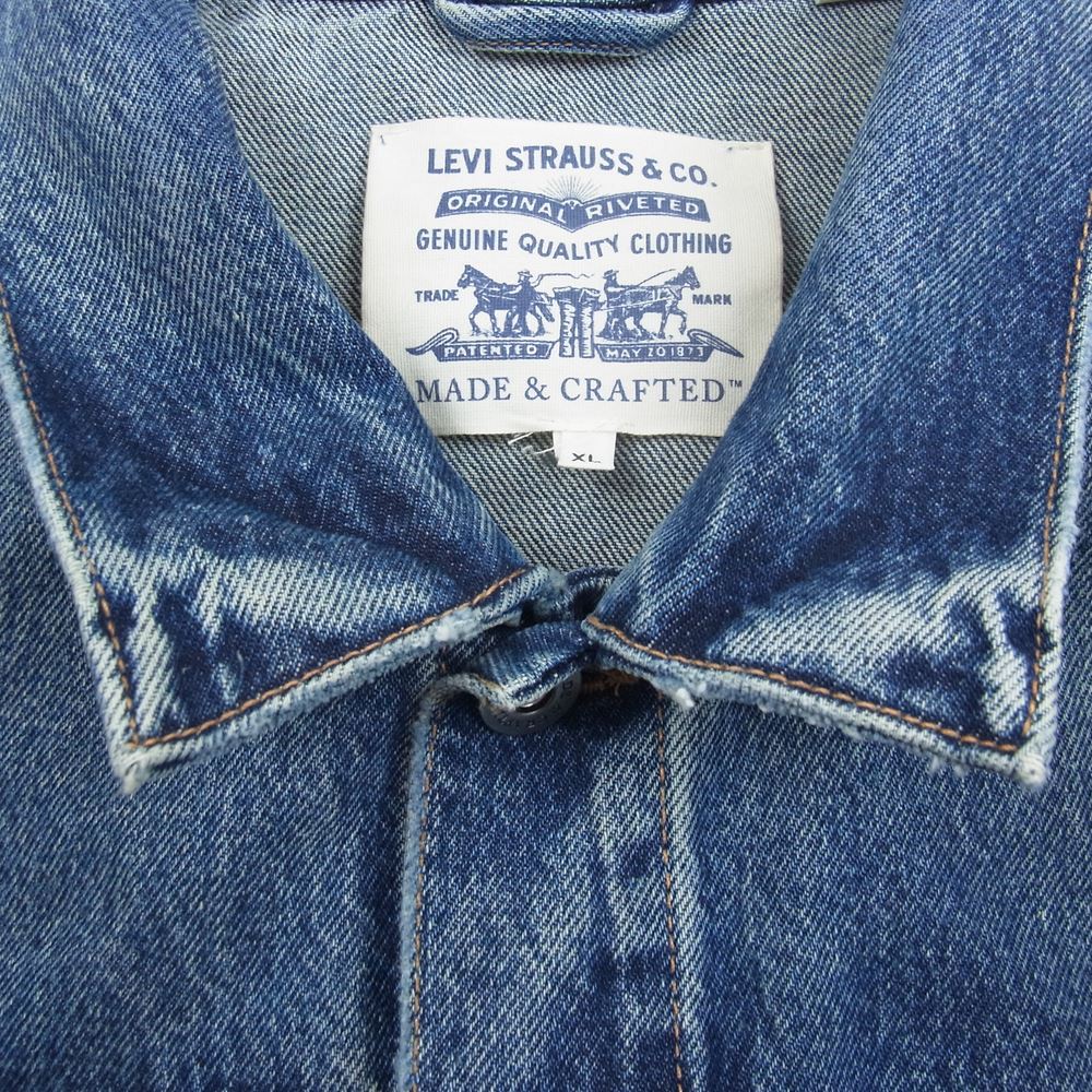 Levi's リーバイス PC9-28943-0026 MADE&CRAFTED TYPE II WORN トラッカー デニム ジャケット インディゴブルー系 XL【中古】