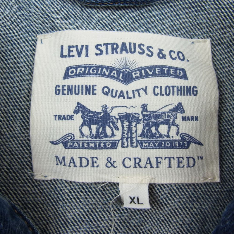 Levi's リーバイス PC9-28943-0026 MADE&CRAFTED TYPE II WORN トラッカー デニム ジャケット インディゴブルー系 XL【中古】