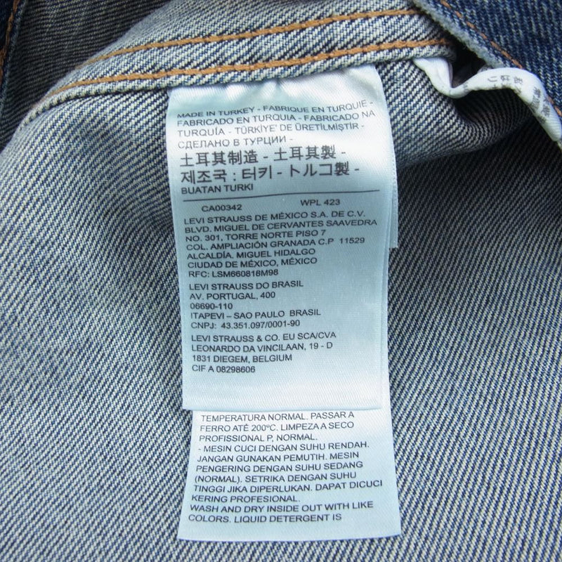 Levi's リーバイス PC9-28943-0026 MADE&CRAFTED TYPE II WORN トラッカー デニム ジャケット インディゴブルー系 XL【中古】