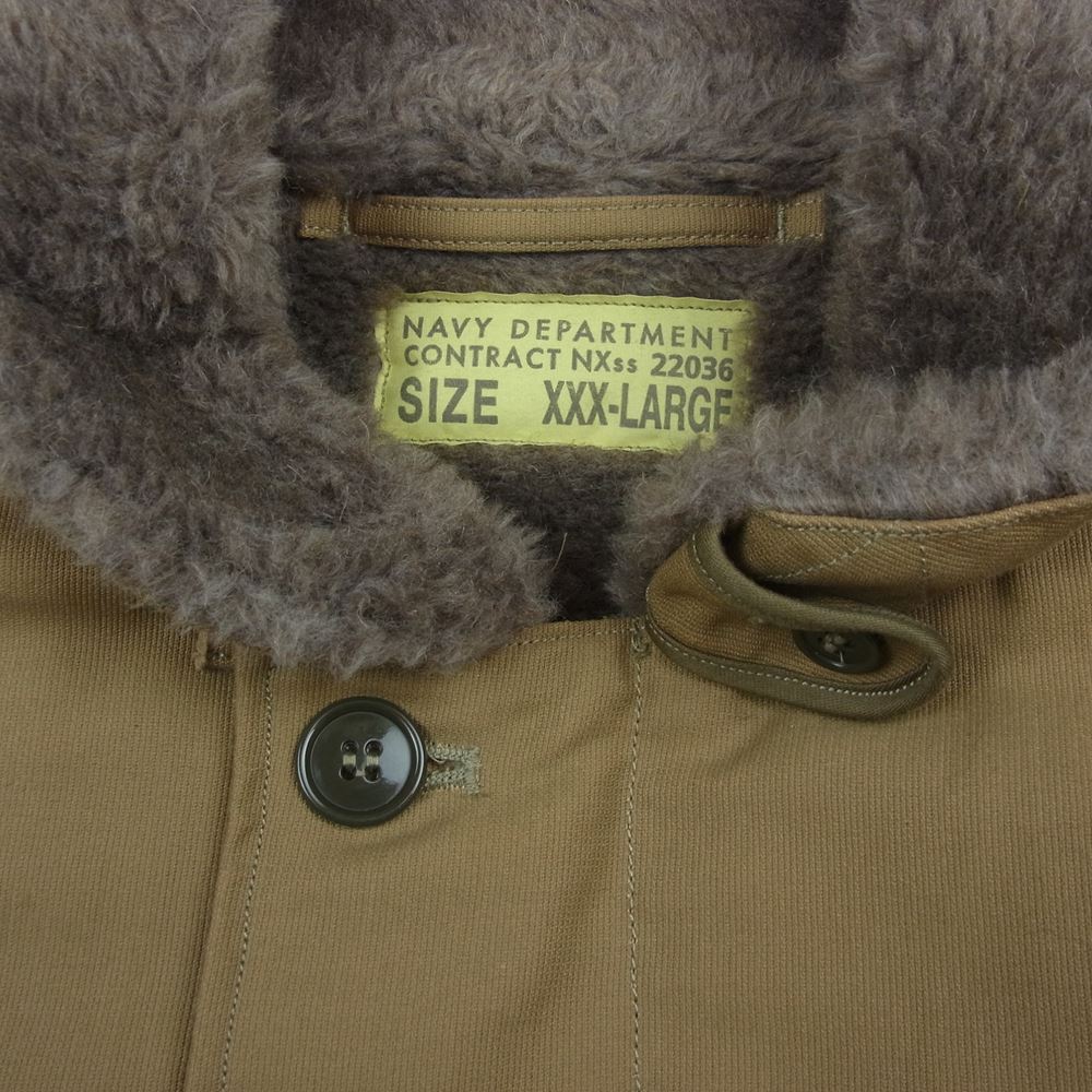Buzz Rickson's バズリクソンズ BR12031 Type N-1 デッキジャケット 1945年モデル ベージュ系 XXXL【中古】