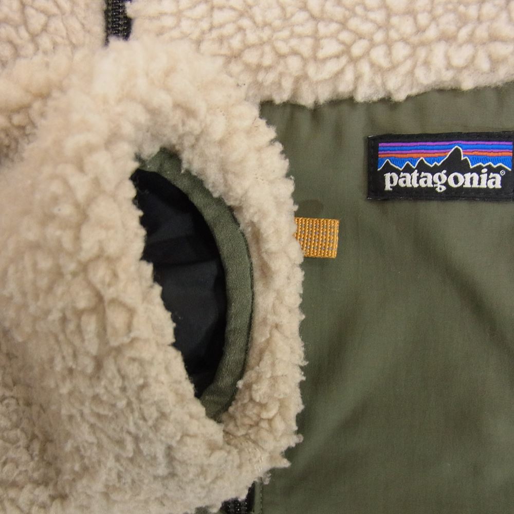 patagonia パタゴニア 19AW 65625 子供用 K'S RETRO-X JACKET キッズ レトロ エックス ジャケット ベージュ系 キッズS(7-8)【中古】