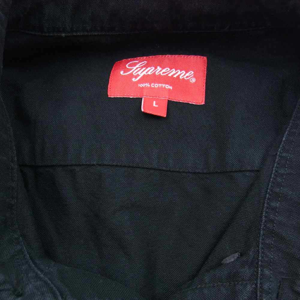 Supreme シュプリーム OXFORD BD SHIRTS ボタンダウン オックスフォード 長袖 シャツ ブラック系 L【中古】