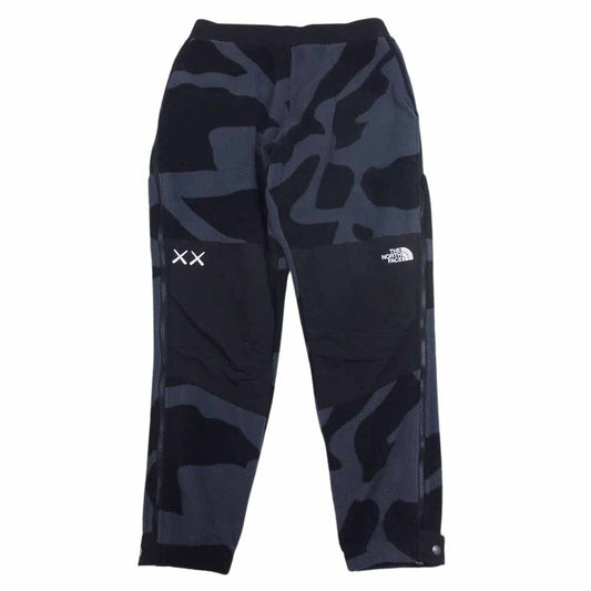 THE NORTH FACE ノースフェイス NF0A7WMC × KAWS カウズ Retro 1995 Denali Pant レトロ デナリ フリース パンツ ブラック系 L【美品】【中古】