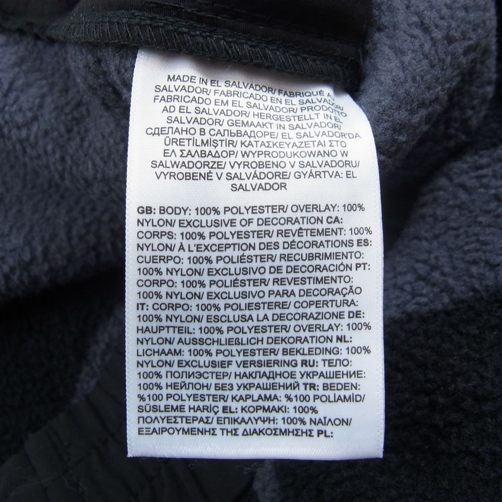 THE NORTH FACE ノースフェイス NF0A7WMC × KAWS カウズ Retro 1995 Denali Pant レトロ デナリ フリース パンツ ブラック系 L【美品】【中古】