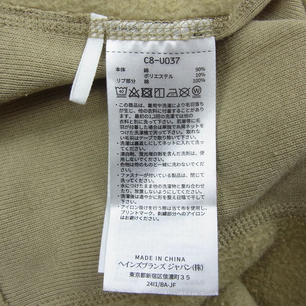 WTAPS ダブルタップス 21AW C8-U037 × Champion チャンピオン リバースウィーブ クルーネック スウェット ベージュ系 L【中古】