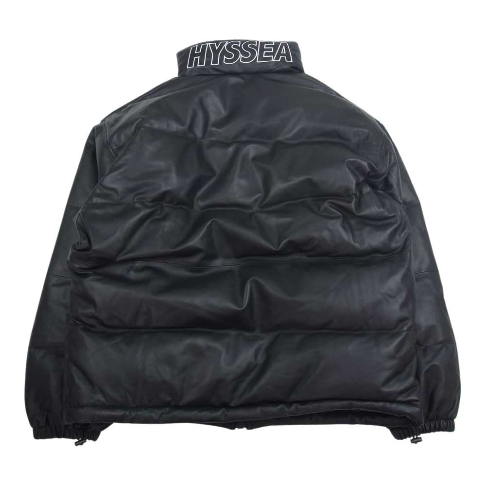 WIND AND SEA ウィンダンシー 22AW WDS-C-HYS-23-AP-Q1-02 × WIND AND SEA ウィンダンシー WDS Leather Down Jacket レザー ダウン ジャケット ヨークレザー 羊革 ブラック系 XL【極上美品】【中古】 WIND AND SEA ウィンダンシー 22AW WDS-C-HYS-23-AP-Q1-02 × WIND