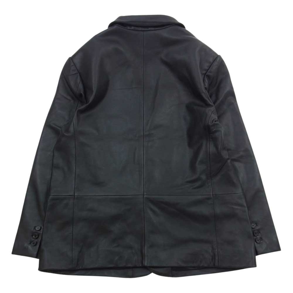 Supreme シュプリーム Leather Blazer レザー ジャケット テーラード ジャケット ブラック系 XL【極上美品】【中古】