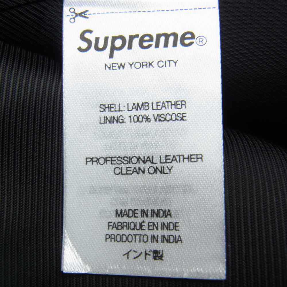 Supreme シュプリーム Leather Blazer レザー ジャケット テーラード ジャケット ブラック系 XL【極上美品】【中古】