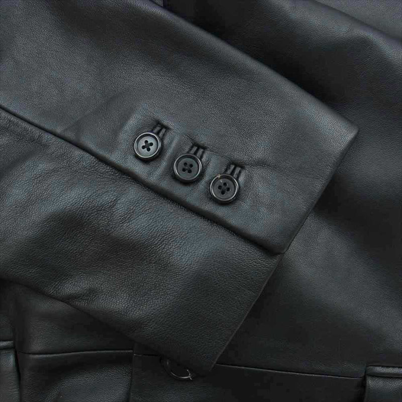 Supreme シュプリーム Leather Blazer レザー ジャケット テーラード ジャケット ブラック系 XL【極上美品】【中古】