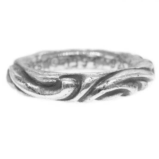 CHROME HEARTS クロムハーツ（原本無） SCROLL BAND RING スクロール バンド リング シルバー系 11号【中古】