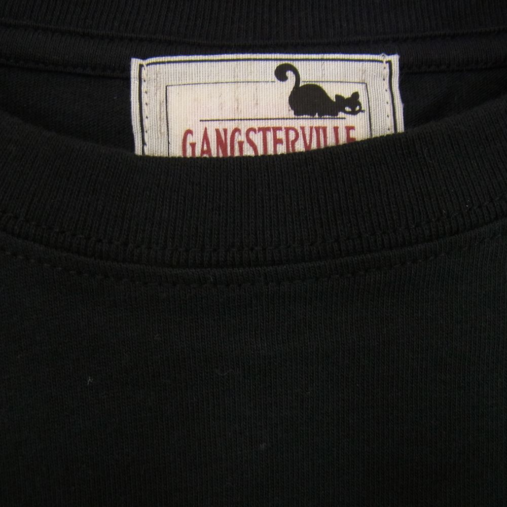 GANGSTERVILLE ギャングスタービル プリント Tシャツ 半袖 ブラック系 L【中古】