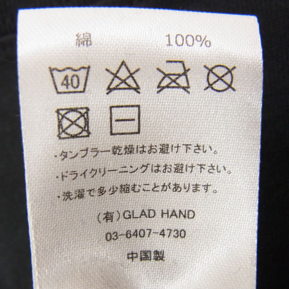 GANGSTERVILLE ギャングスタービル プリント Tシャツ 半袖 ブラック系 L【中古】