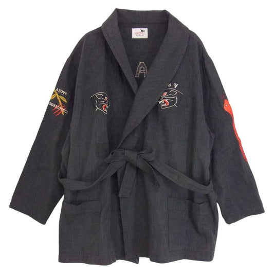 GANGSTERVILLE ギャングスタービル GSV-19-SS-25 OUVENIR COAT スーベニア コート 刺繍 ダークグレー系 L【中古】